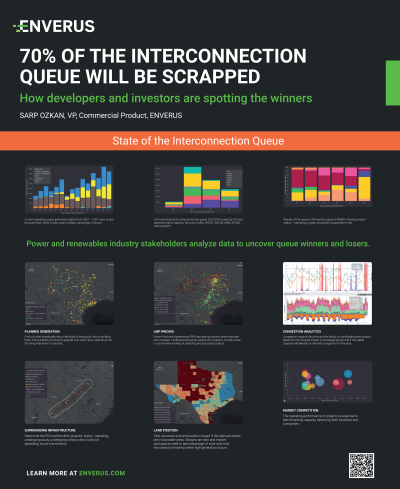 <b style='color:#EAD300;'>B24 - 70% of the Interconnection Queue Will Be Scrapped - How Developers and Investors Are Spotting the Winners</b><div style='margin-top:5px;'><div style='margin-top:5px;'>Invited Poster Presenter: Sarp Ozkan – ENVERUS</div></div>