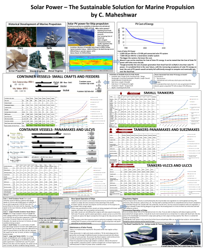 <b style='color:#EAD300;'>C36 - Solar Power – the Sustainable Solution for Marine Propulsion</b><div style='margin-top:5px;'><div style='margin-top:5px;'>Invited Poster Presenter: Chilukuri Maheshwar – Anglo Eastern Maritime Academy</div></div>