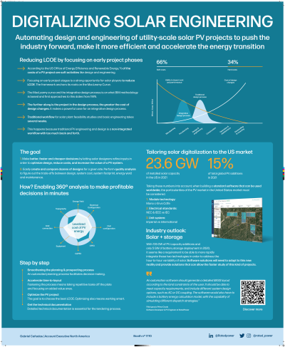 <b style='color:#EAD300;'>B14 - Digitalizing Solar Engineering</b><div style='margin-top:5px;'><div style='margin-top:5px;'>Invited Poster Presenter: Gabriel Canadas – RatedPower</div></div>