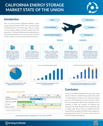 <b style='color:#EAD300;'>F07 - California Energy Storage Market State of the Union</b><div style='margin-top:5px;'><div style='margin-top:5px;'>Invited Poster Presenter: Adam Gerza – Energy Toolbase</div></div>