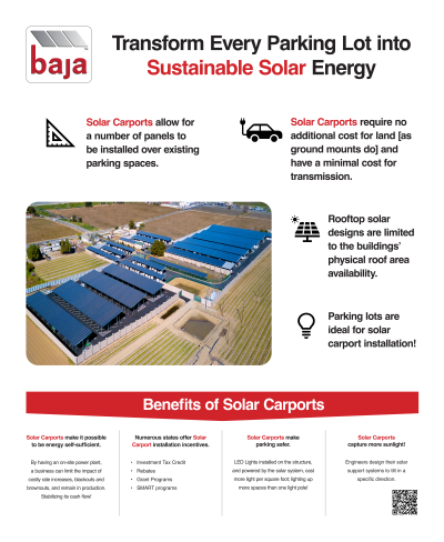 <b style='color:#EAD300;'>F04 - Transform Every Parking Lot into Sustainable Solar Energy</b><div style='margin-top:5px;'><div style='margin-top:5px;'>Invited Poster Presenter: Robert Hayworth – Baja Construction Co., Inc.</div></div>